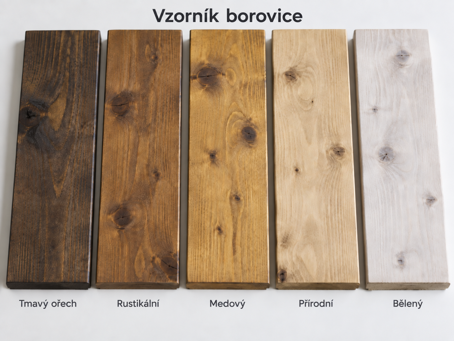 Vzorník olejů borovice